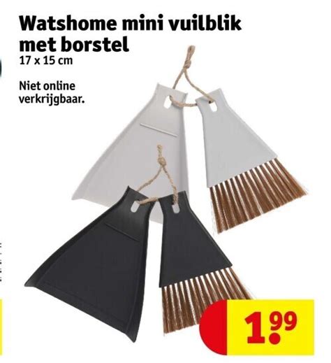 Watshome Mini Vuilblik Met Borstel Promotie Bij Kruidvat