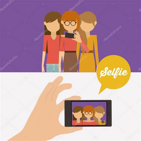 Selfie Design Stock Vector Image By Grgroupstock