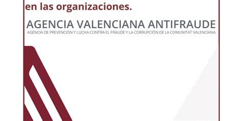 LAgència Valenciana Antifrau publica una recomanació sobre la