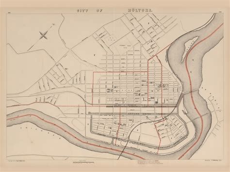 City Of Holyoke Downtown Massachusetts 1891 Old Town Map Reprint Walker State Atlas Old Maps