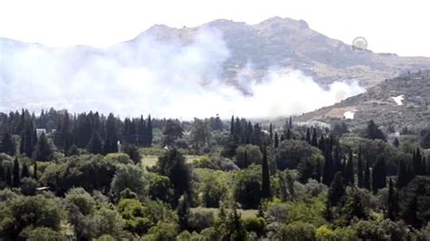 Bodrum da Makilik Alanda Yangın Son Dakika