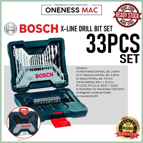 Bosch 33pcs X Line 2607017398 2607019325 Shopee Malaysia