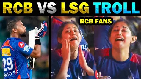 Rcb Vs Lsg Highlights 2023 Ipl Trolls Virat Faf Maxwell Pooran