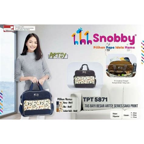 Jual Snobby Tas Perlengkapan Bayi Series Artsy Bag Diapers Traveling