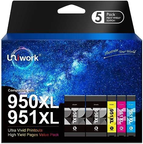 Uniwork Cartucho De Tinta De Repuesto Para HP 950XL 951XL Compatible