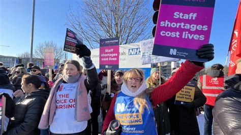 Nurses Strike Picket Line Workers Explain Why They Took Action Bbc News