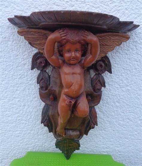 Angel Putto Consola De Pared 1 Madera Catawiki