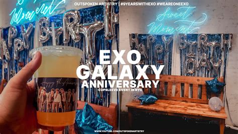 •kpop Cupsleeve Vlog• Exo Galaxy Anniversary Cupsleeve Event Nyc •9yearswithexo• Youtube