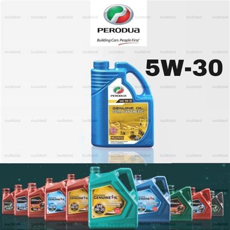 72002347 70011008 Perodua SAE 5W30 API SM Semi Synthetic Engine Oil 4