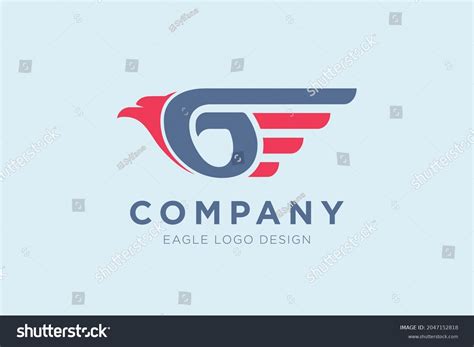 Letter G Eagle Head Logo Design Stock Vector Royalty Free 2047152818