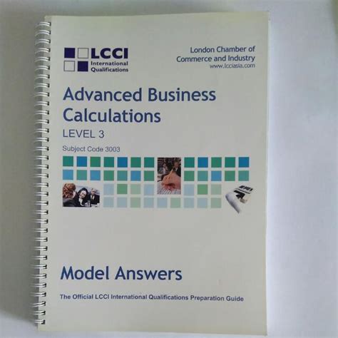 Lcci Advance Business Calculation Level 3 Model Answers Hobbies And Toys