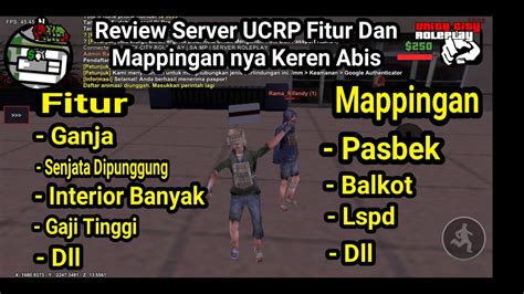 Gta Samp Server Unity City Roleplay Fitur Gak Alay Review Server