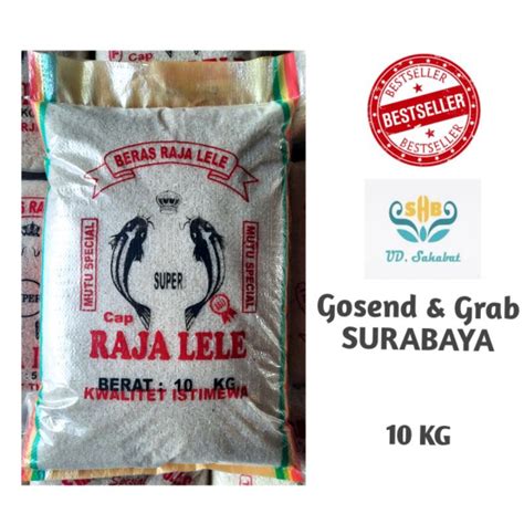 Jual Beras Raja Lele 10 Kg Beras Pulen Shopee Indonesia