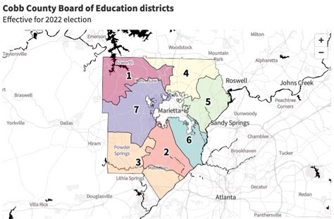 Cobb County Maps Effective For 2022 Election Atlanta Civic Circle