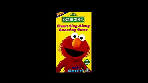 Opening To Sesame Street Elmos Sing Along Guessing Game Uk Vhs Youtube