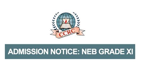 Capital College And Research Centre Ccrc Grade Xi Admission Notice Ccrc Entrance Date