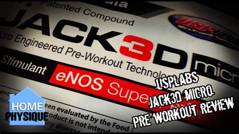 USPLabs Jack3d Micro Pre Workout Supplement Review YouTube