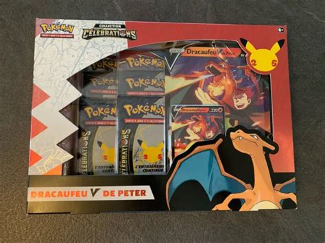 COFFRET POKÉMON FR 25 ans Célébrations Dracaufeu V de Peter NEUF