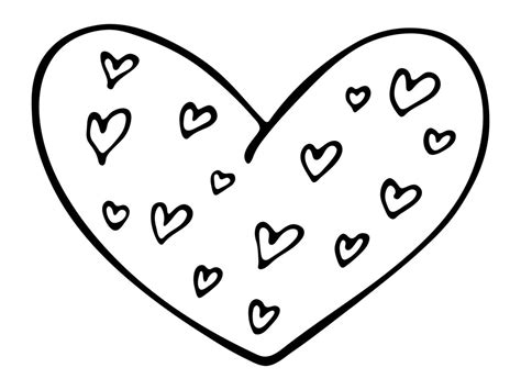 Simple Hand Drawn Heart Illustration Cute Valentines Day Heart Doodle Love Clipart 7772240