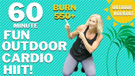 60 Minute FAT BLASTING CARDIO HIIT Outdoor Workout Tracy Steen