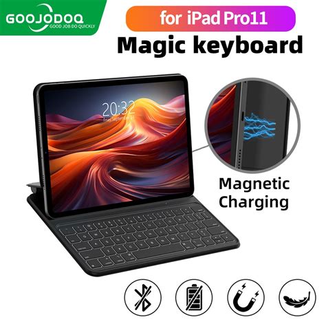 Goojodoq Magic Keyboard Case For Ipad Air Pro Bluetooth