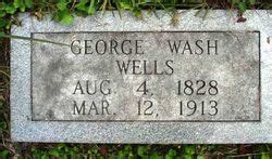 George Washington Wash Wells 1828 1913 Homenaje De Find A Grave