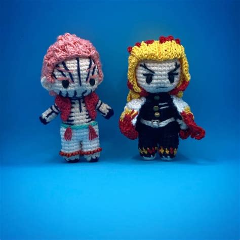 Rengoku and Akaza from Kimetsu no Yaiba : r/AnimeAmigurumi