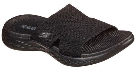 Skechers On The Go 600 Adore Sandals In Black Lyst Australia