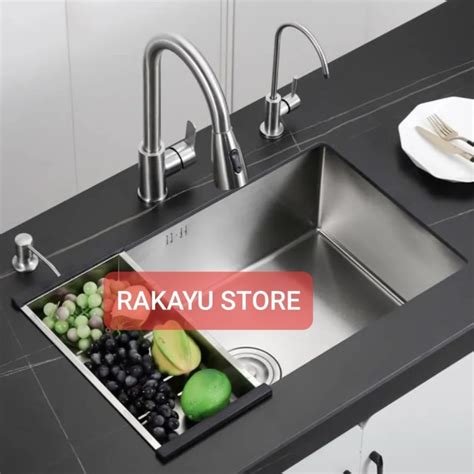 Jual Kitchen Sink Stainless Undermount Lengkap Kran Bcp Model Onan