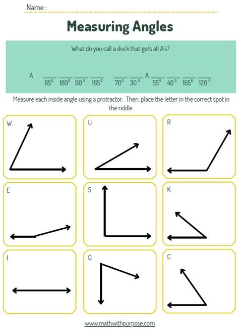 Using A Protractor 4th Grade Math Worksheet Greatschools Worksheets Library