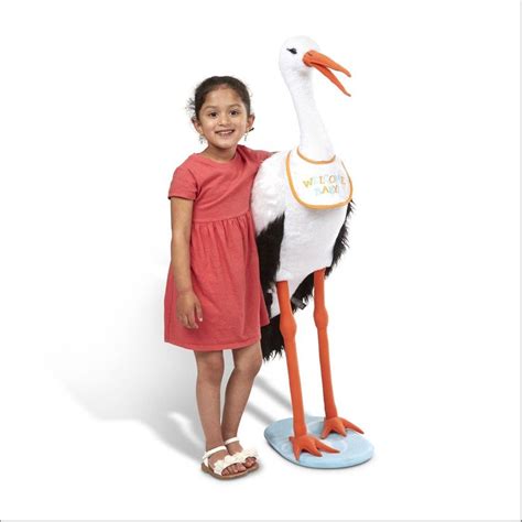 Melissa And Doug Giant Lifelike Plush Stork