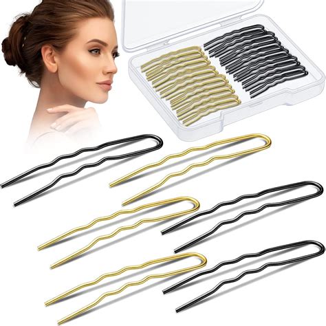 Amazon 60 Pieces U Shaped Hair Pins Ballet Bobby Pins Metal