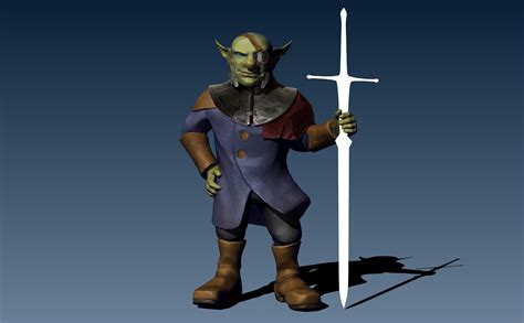 Скульпт персонажа "Гоблин-наёмник" on Behance