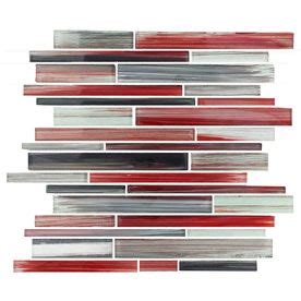 Shop EPOCH Architectural Surfaces Brushstrokes Multicolor Red Glass