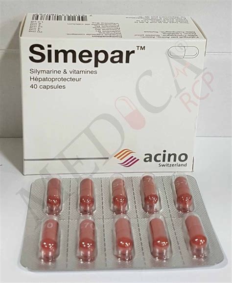 Medica RCP Simepar Indications Effets indésirables Composition