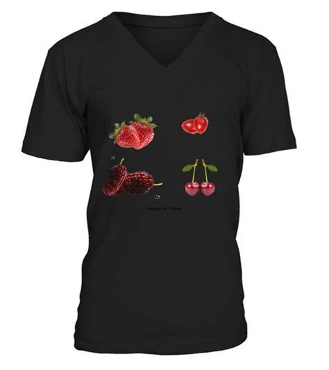 Beeren Früchte Gesundes Obst V Ausschnitt T Shirt Unisex Shirts