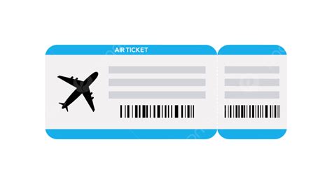 Tiket Pesawat Pesawat Pass Air Undangan Kupon Ikon Png Dan Vektor