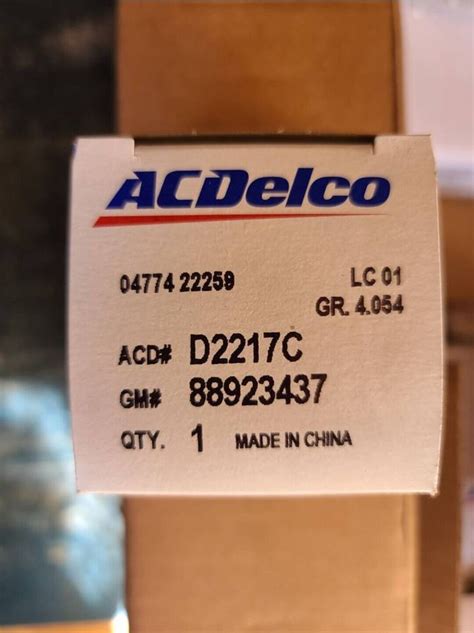 ACDelco Professional D2217C Neutral Safety Switch GM 88923437 New In