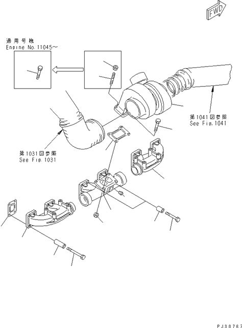 Komatsu TURBOCHARGER ASS Y SEE FIG A
