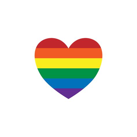 Lgbt Love Rainbow Heart Illustration About All Love Pride 22585156 Png