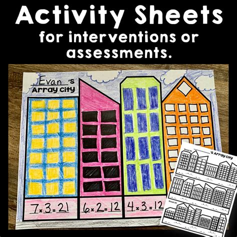 Multiplication Arrays Array City Math Craft Activities Made By Teachers