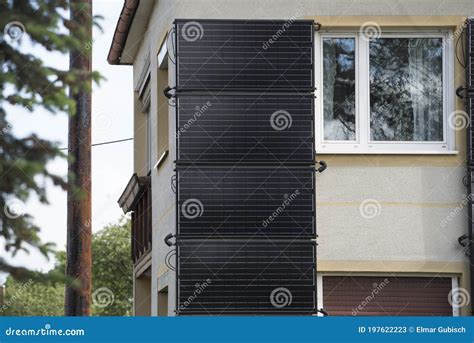 Solar Panels On A House Stock Image Image Of Consumption 197622223