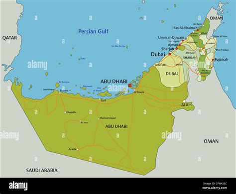 Highly Detailed Editable Political Map With Separated Layers United