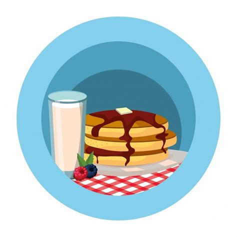 Premium Vector Delicious Tasty Breakfast Cartoon