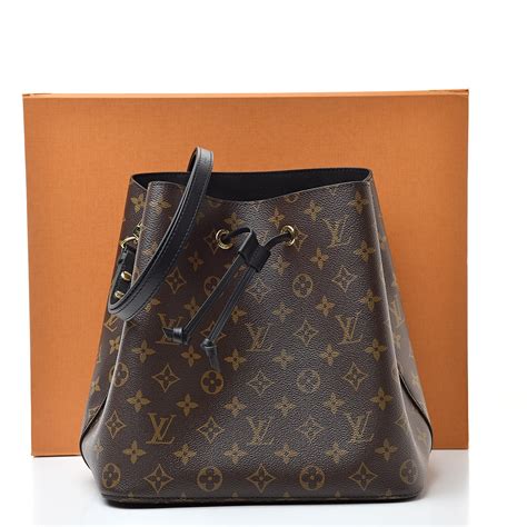 Louis Vuitton Monogram Neonoe Mm Black 528306