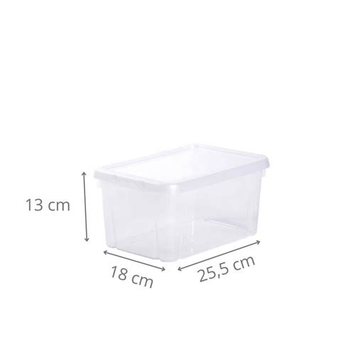 Bo Te De Rangement En Plastique Transparent Litres On Range Tout