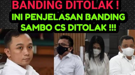 PUTUSAN BANDING DITOLAK RICKY RIZAL TETAP DIHUKUM 13 TAHUN SAMBO