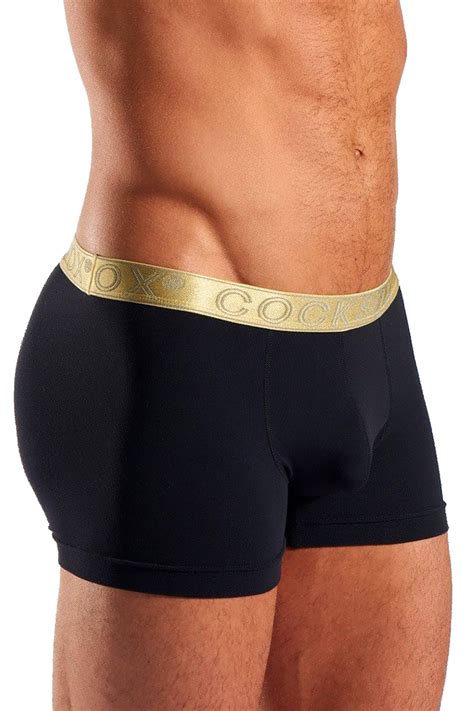 Cocksox Black Gold Shimmer Contour Pouch Boxer Cheapundies