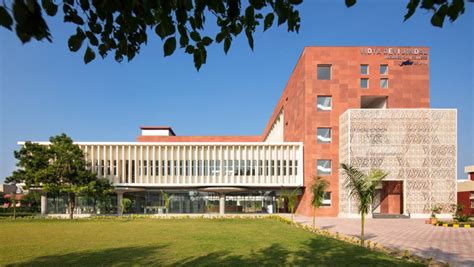 Vidya Devi Jindal Paramedical College Is Clad In Red Sandstone