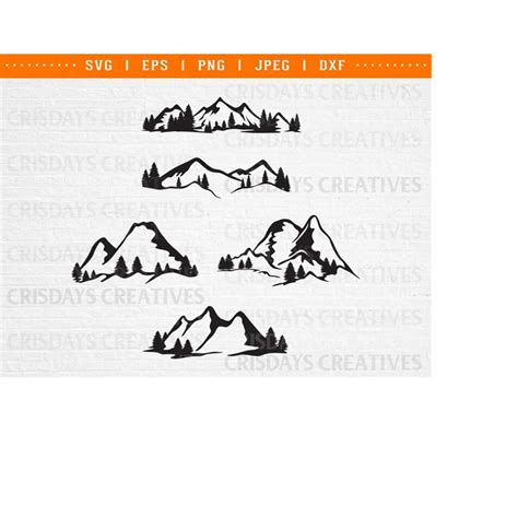 Mountain Svg Bundle Mountains Bundle Svg Mountain Bundle Inspire